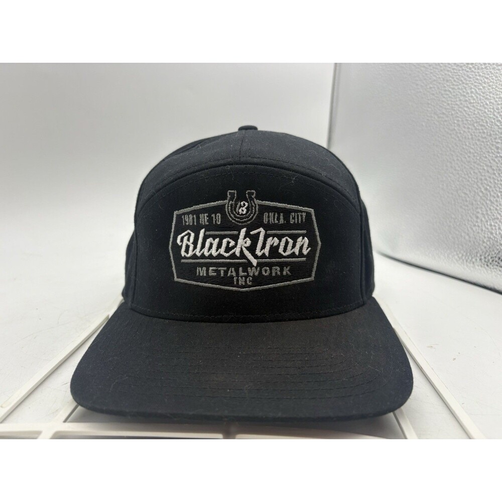 Black Iron Metalworks Hat Cap Richardson 257 Snapback Black Dad Hat New